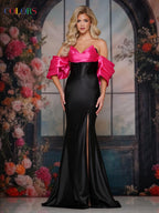 Colors Dress Dress 3148 - Black Pink