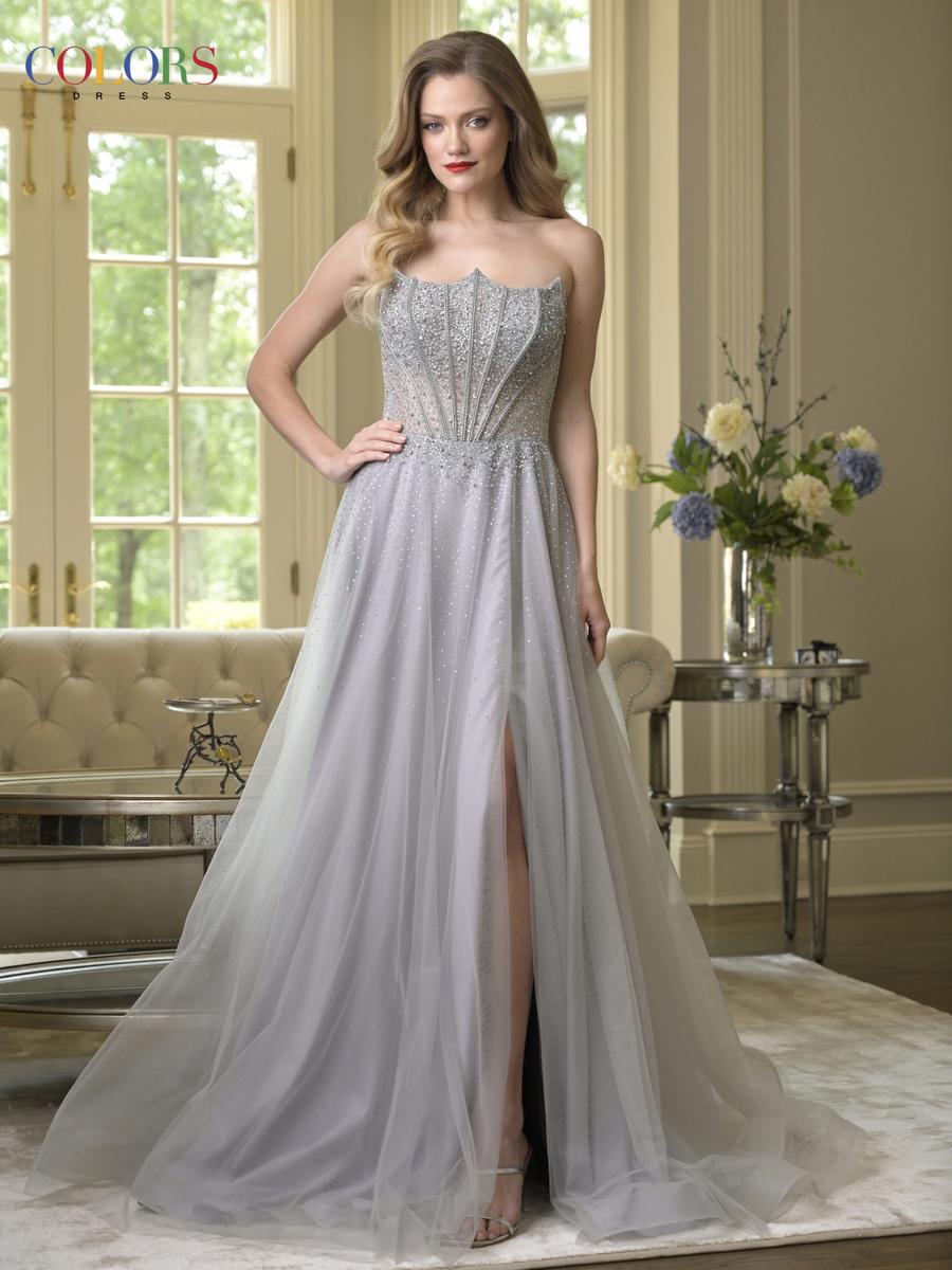 Colors Dress Dress 3879 - Silver