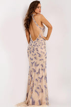 Jovani Signature Collection 38856 - Nude/Royal