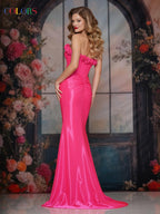 Colors Dress Dress 3895 - Hot Pink