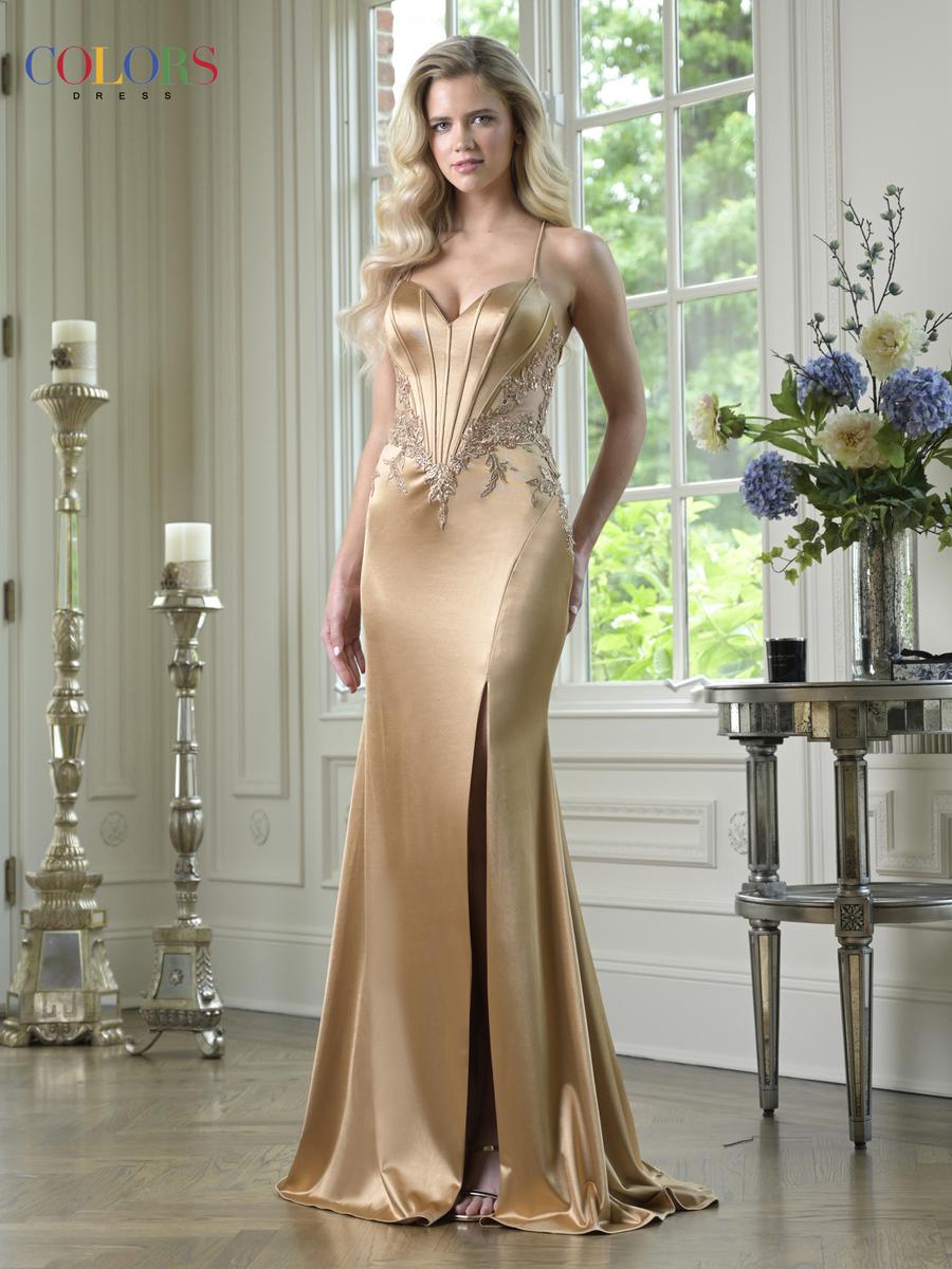 Colors Dress Dress 3908 - Gold
