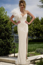 Jovani Signature Collection 39617 - Off White/Nude