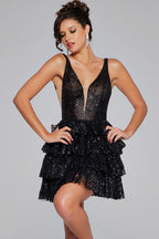 Jovani Homecoming Dresses 39700 - Black/Black