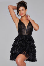 Jovani Homecoming Dresses 39700 - Black/Black