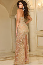 Jovani Signature Collection 39754 - Nude/Silver