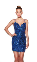 Alyce Paris Homecoming Dress 40008 - Royal