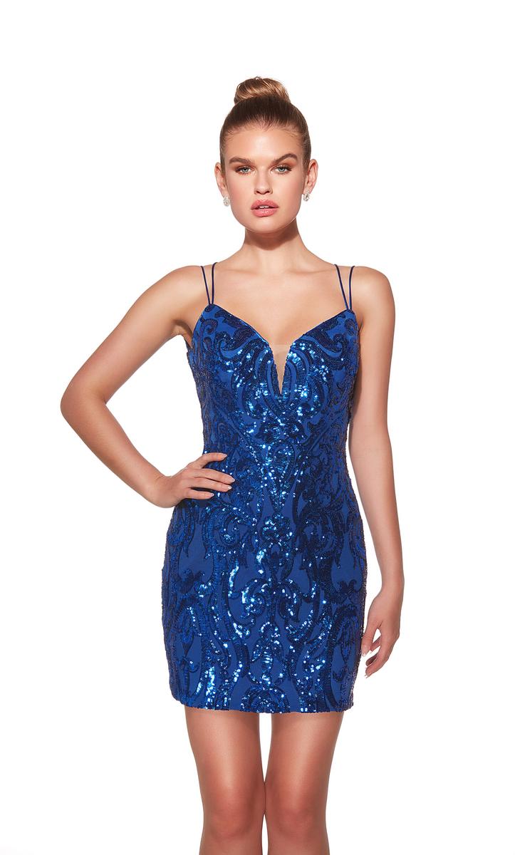 Alyce Paris Homecoming Dress 40008 - Royal