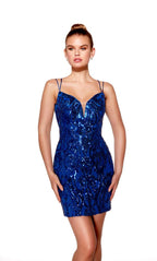 Alyce Paris Homecoming Dress 40008 - Royal