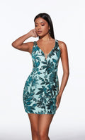 Alyce Paris Homecoming Dress 40014 - Ice Blue
