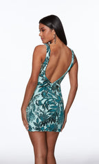 Alyce Paris Homecoming Dress 40014 - Ice Blue