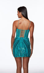 Alyce Paris Homecoming Dress 40016 - Caribbean