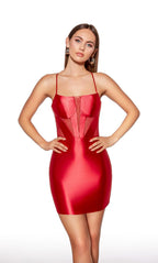 Alyce Paris Homecoming Dress 40018 - Red