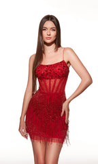 Alyce Paris Homecoming Dress 40022 - Red