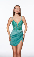 Alyce Paris Homecoming Dress 40036 - Light Sage