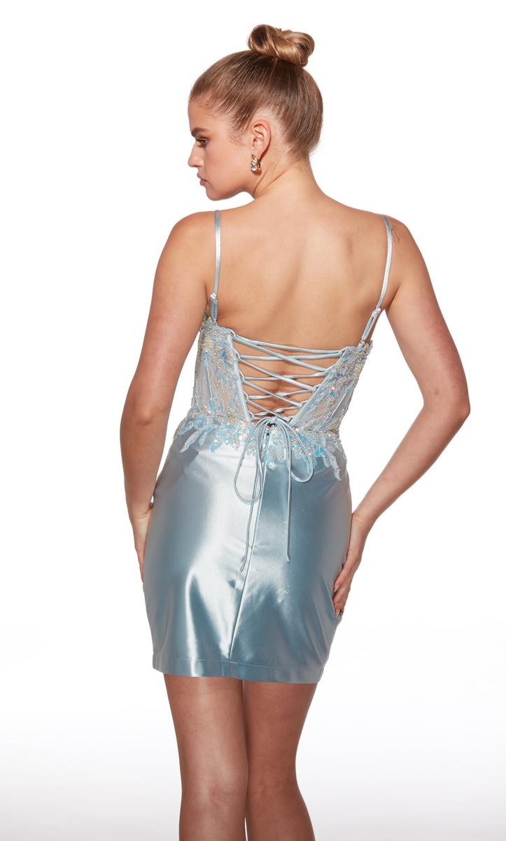 Alyce Paris Homecoming Dress 40041 - Ice Blue