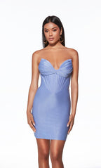 Alyce Paris Homecoming Dress 40042 - Blue Iris