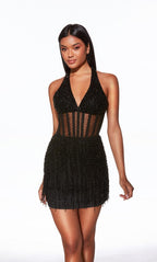 Alyce Paris Homecoming Dress 40043 - Black