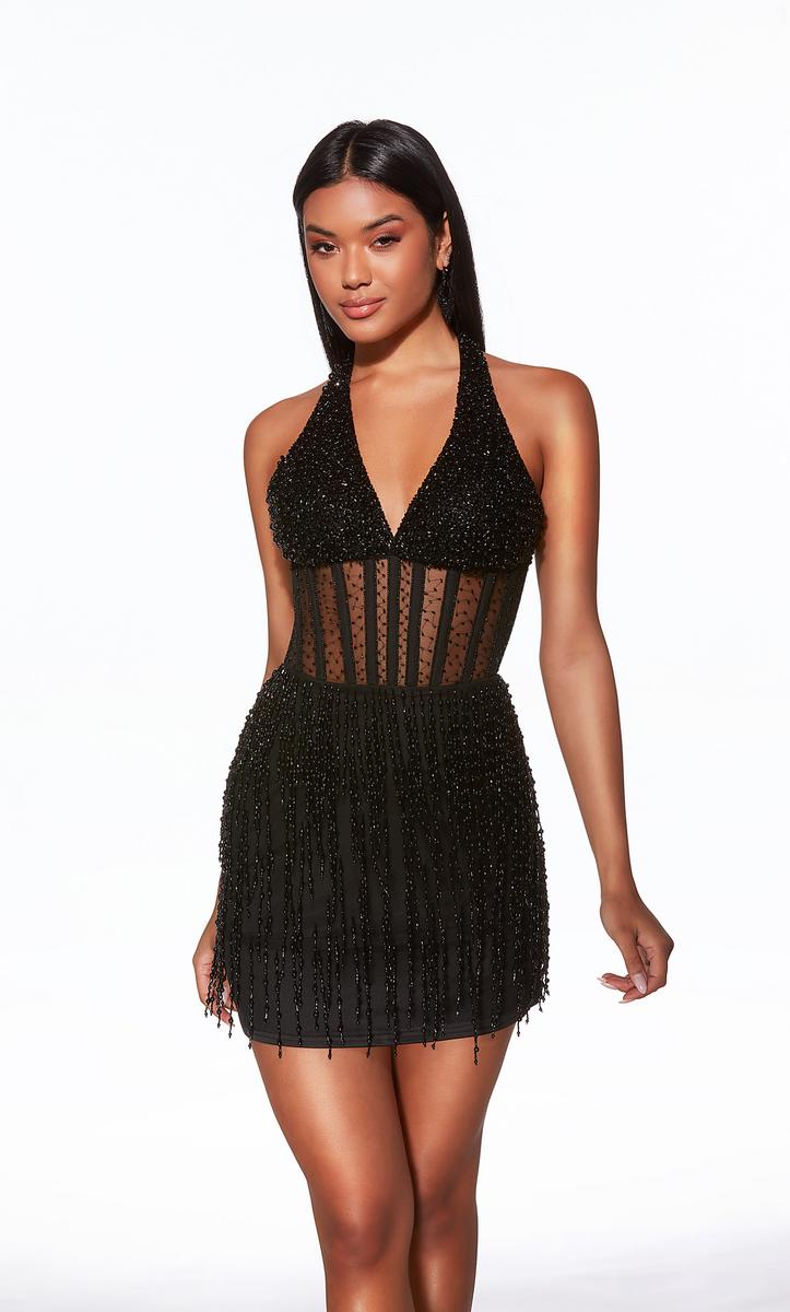 Alyce Paris Homecoming Dress 40043 - Black