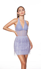 Alyce Paris Homecoming Dress 40043 - Blue Iris