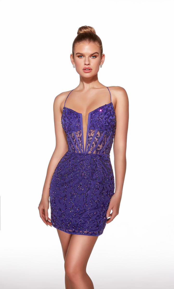 Alyce Paris Homecoming Dress 40053 - Cobalt