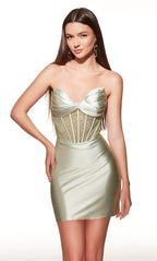 Alyce Paris Homecoming Dress 40054 - Celadon