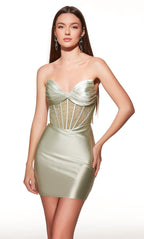 Alyce Paris Homecoming Dress 40054 - Celadon