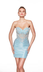 Alyce Paris Homecoming Dress 40057 - Ice Blue