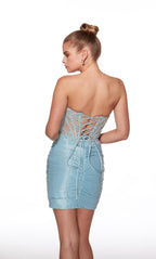 Alyce Paris Homecoming Dress 40057 - Ice Blue
