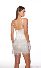 Alyce Paris Homecoming Dress 40064 - Diamond White
