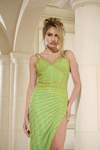 Jovani Signature Collection 40074 - Green/Yellow