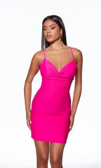 Alyce Paris Homecoming Dress 40089 - Electric Fuchsia