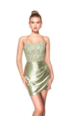 Alyce Paris Homecoming Dress 40092 - Celadon