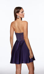 Alyce Paris Homecoming Dress 40101 - Plum