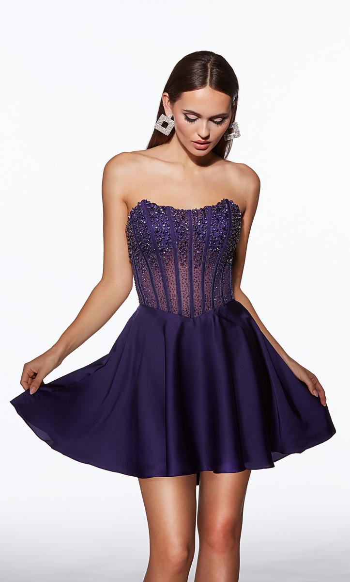 Alyce Paris Homecoming Dress 40101 - Plum