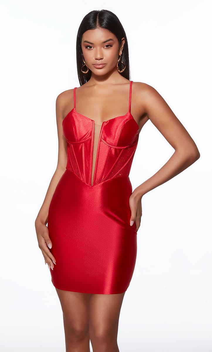 Alyce Paris Homecoming Dress 40117 - Red