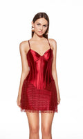 Alyce Paris Homecoming Dress 40118 - Claret