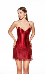 Alyce Paris Homecoming Dress 40118 - Claret