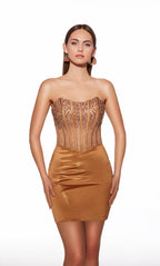 Alyce Paris Homecoming Dress 40122 - Gold