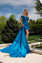 Jovani Short Evening Dress 40128 - Teal