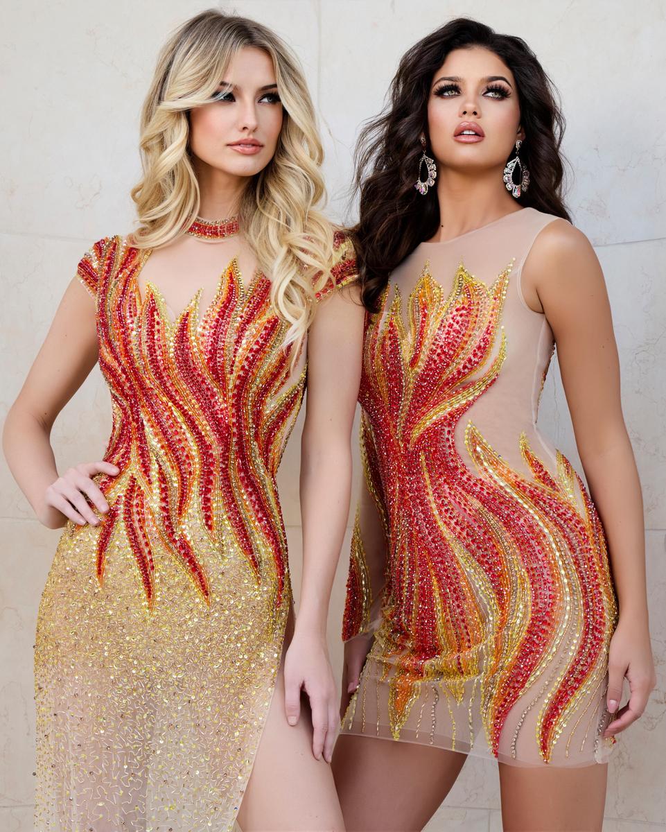 Jovani Signature Collection 40157 - Nude/Multi