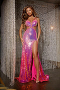 Jovani Prom 40262 - Irredescent Hot Pink