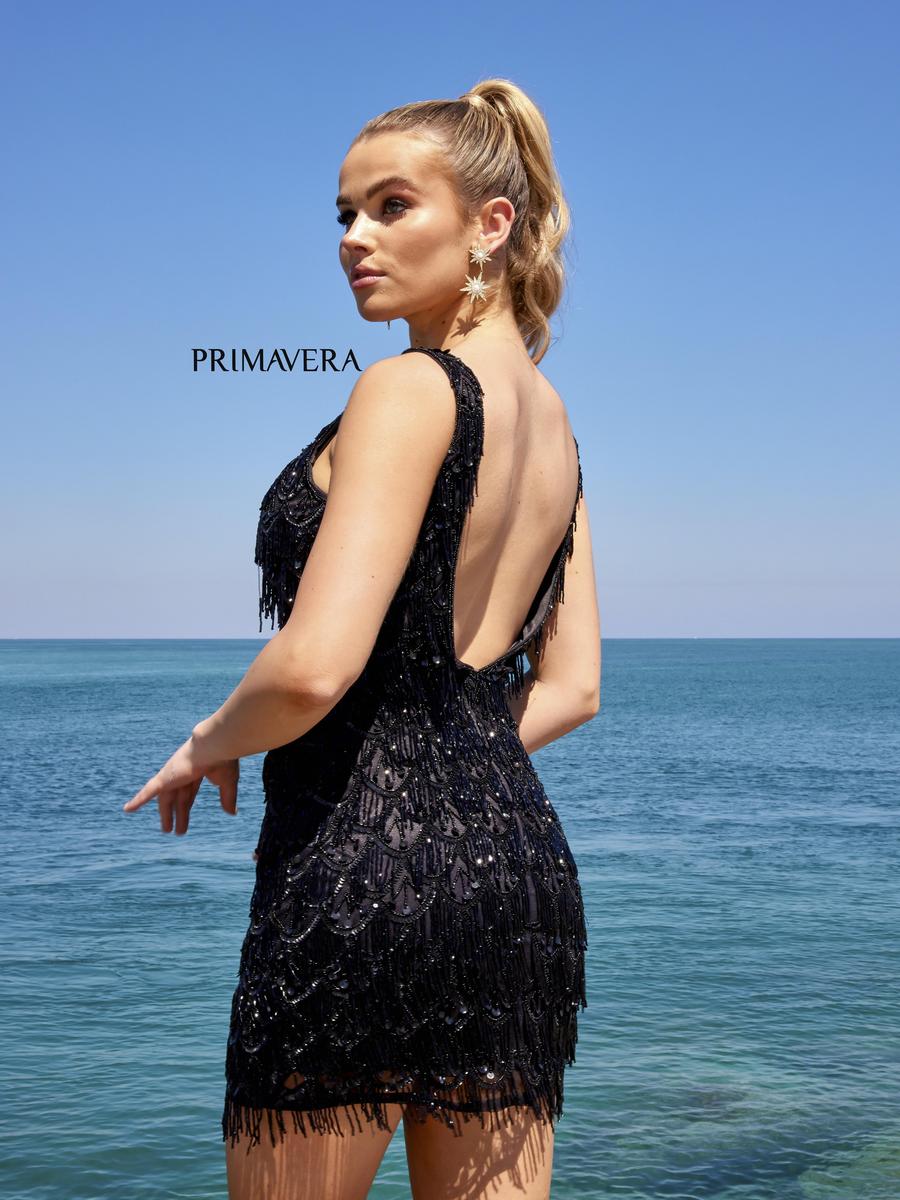 Primavera Couture Short Dress 4042 - Black