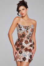 Jovani Homecoming Dresses 40636 - Rose/Gold