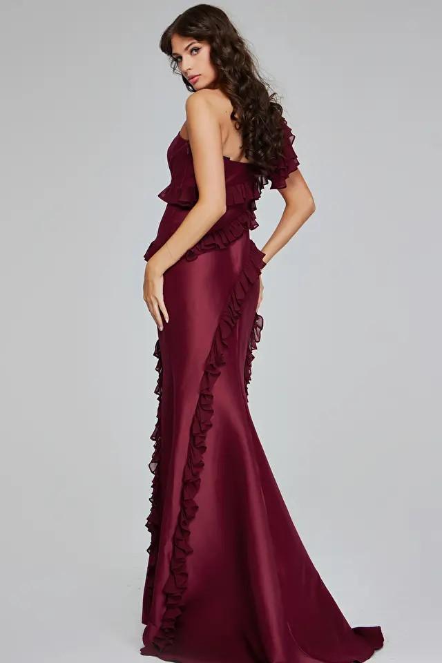 Jovani Evening 40751 - Burgundy