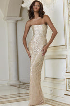 Jovani Signature Collection 40887 - Nude/Silver