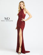 Mac Duggal Evening 4112D - Garnet
