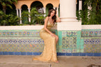 Primavera Couture Prom 4125 - Gold