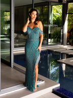 Primavera Couture Prom 4127 - Teal