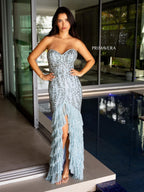 Primavera Couture Prom 4128 - Powder Blue