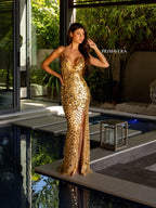 Primavera Couture Prom 4151 - Gold
